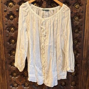 Ralph Lauren linen poet’s blouse XL